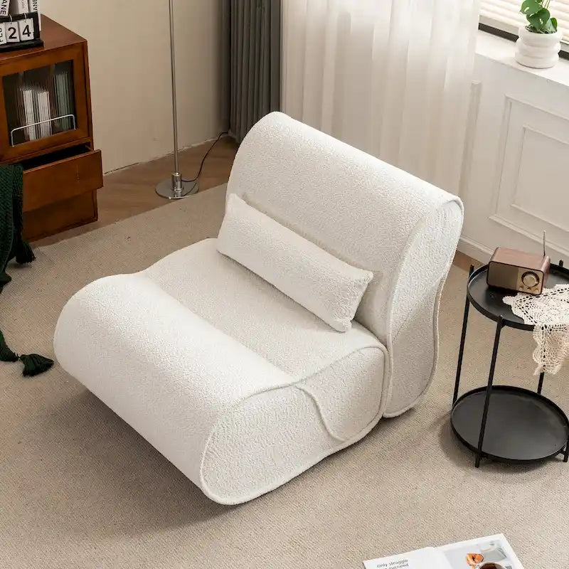 GDFStudio - Amelia Timeless Fabric Recliner with Ergonomic Design and Matching Pillows