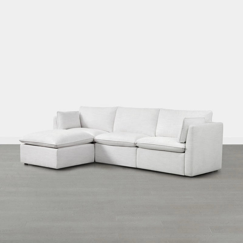 Cypress L-shape Sectional Couches Modular Sofa with Ottoman
