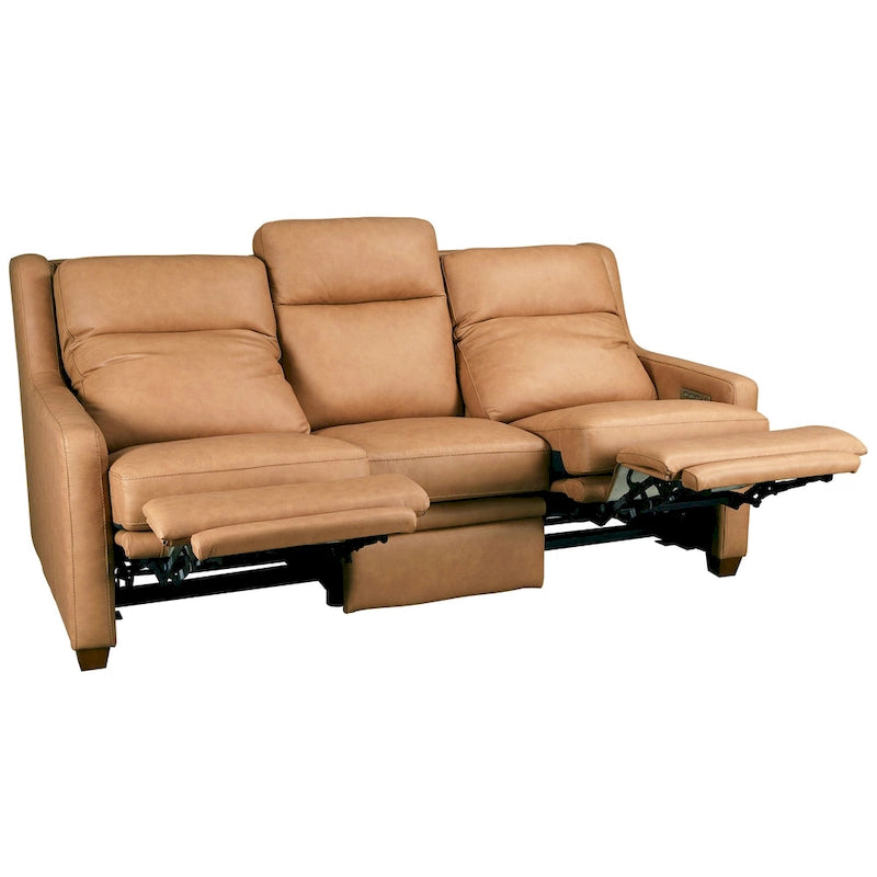 Genuine Leather Recliner Sofa 78 Triple-Motor Power Zero-Wall Reclining 3-Seat Sofa with USB&USB-C Port