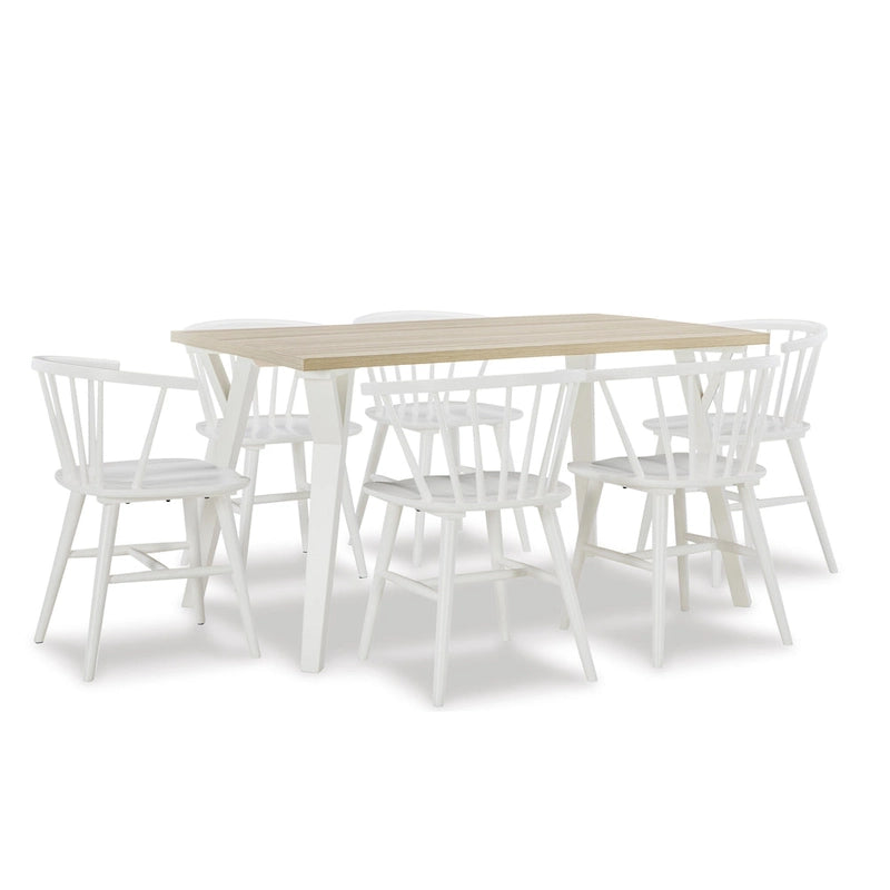 Kitchen Dining Table and Chair Sets Wooden Dining Table and Chair Sets with Windsor Chairs for Kitchen Dining Room