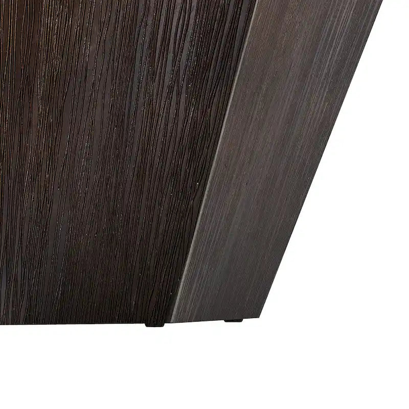 31.5 Octagonal Rubber Wood Coffee Table for Living Room, Bedroom