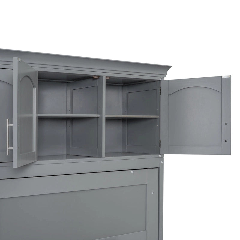 Queen Smart Murphy Bed with Wardrobe & Storage, Customizable System