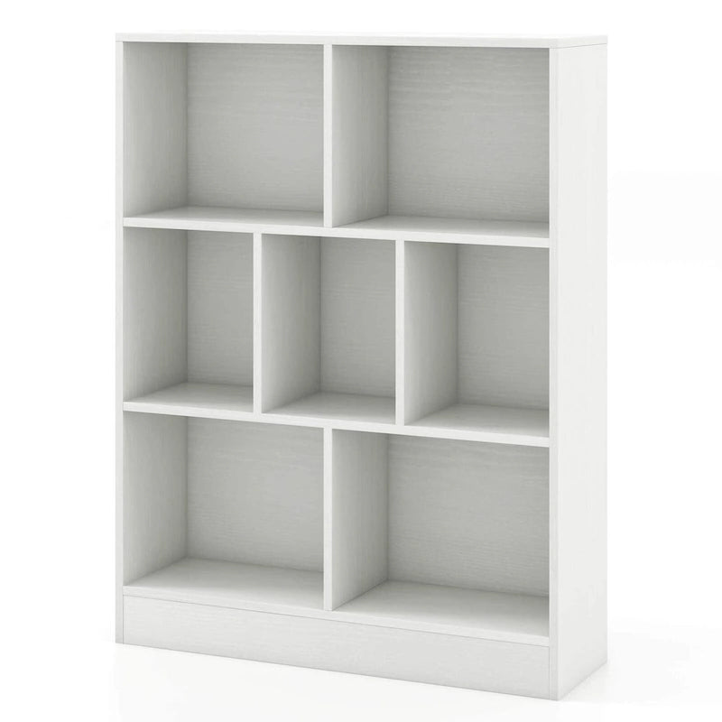 Costway 7-Cube Bookcase for Kids 41 Wooden Toy Storage Organizer - See Details