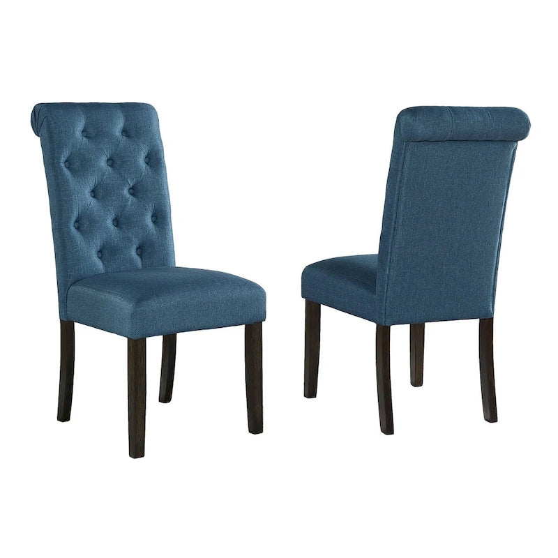 Classic Style Dining Set with Rectangular Table and Button Tufted Upholstered Chairs