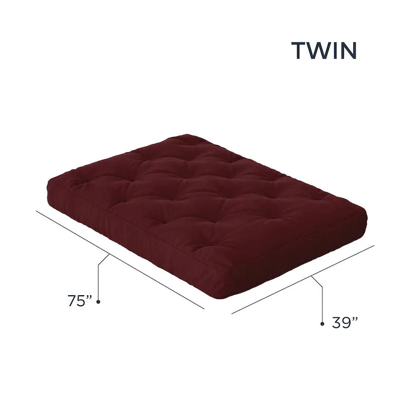 Loosh Home 10 Gel Memory Foam Twin Size Futon Mattress