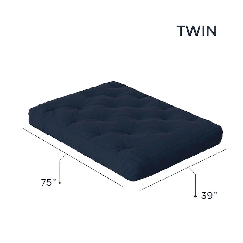 Loosh Home 10 Gel Memory Foam Twin Size Futon Mattress