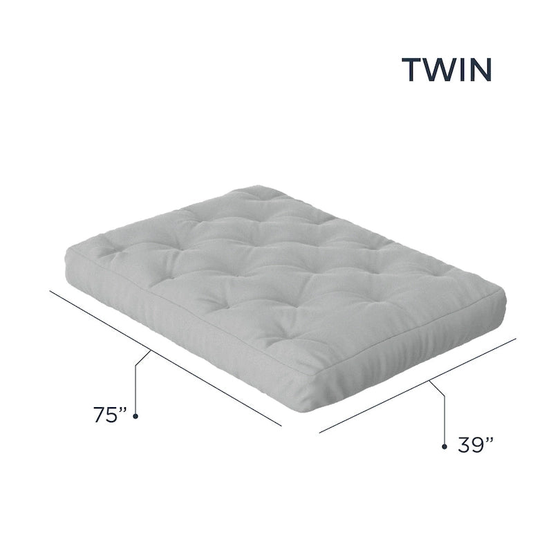Loosh Home 10 Gel Memory Foam Twin Size Futon Mattress