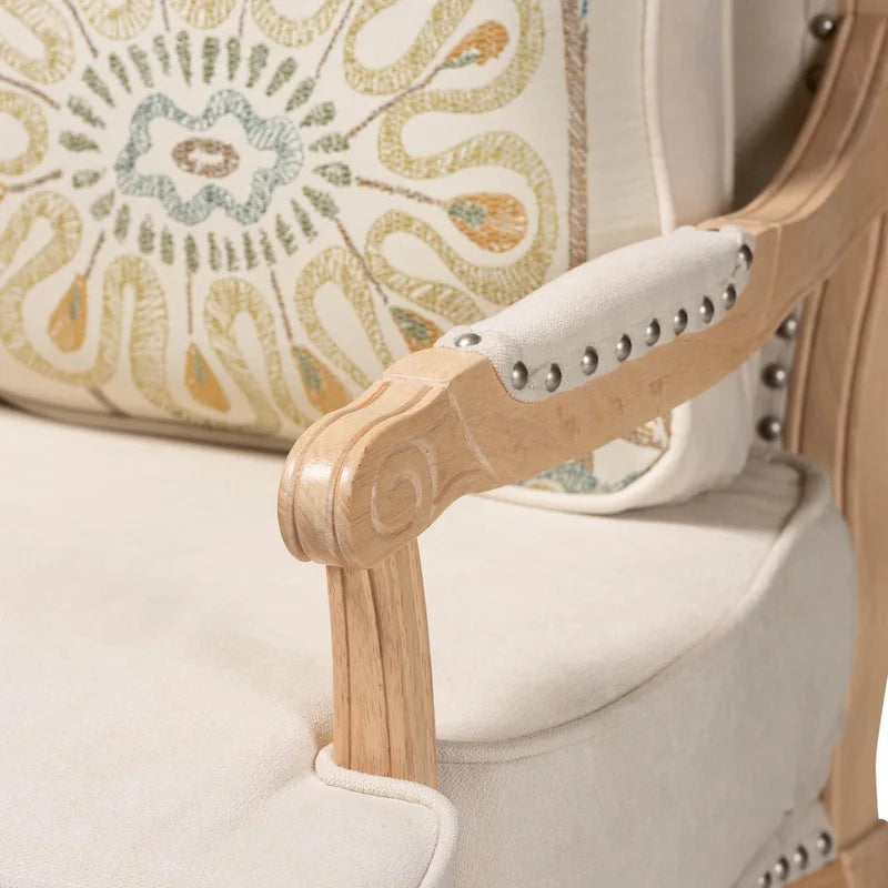 Andre Traditional Wood Accent Chair