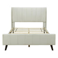 Full Size Upholstered Platform Bed, Velvet