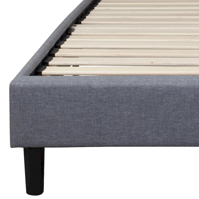 Arched Tufted Upholstered Platform Bed