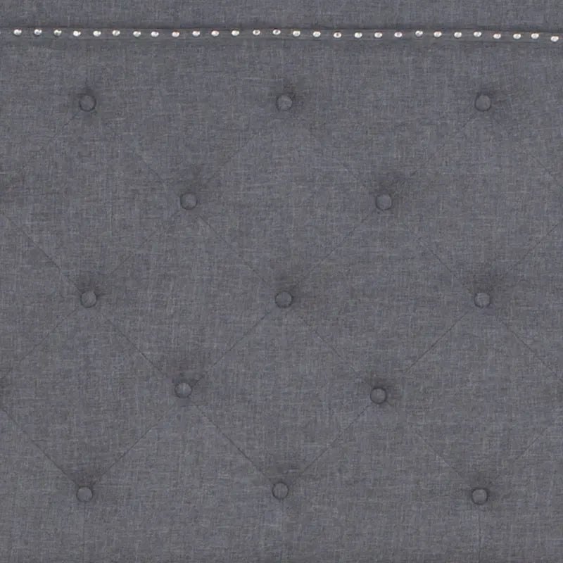 Arched Tufted Upholstered Platform Bed