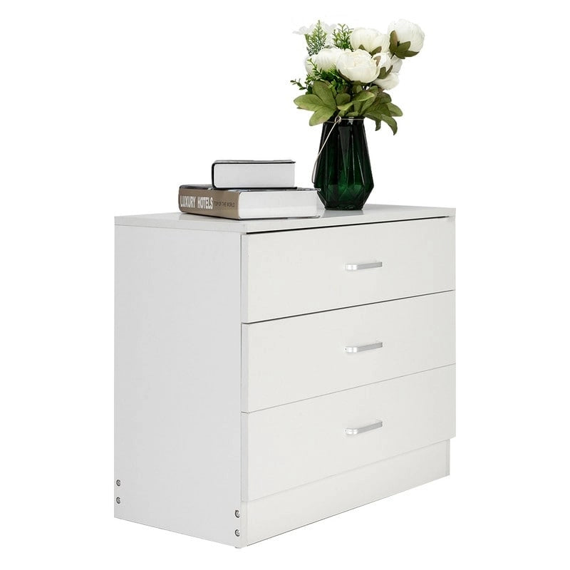 3/4 Drawers Dresser Wood Chest Cabinet