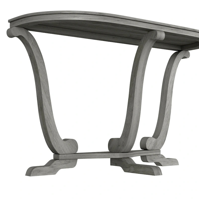 DH BASIC Farmhouse Vintage Grey Oak 48-inch Entryway Console Table by Denhour