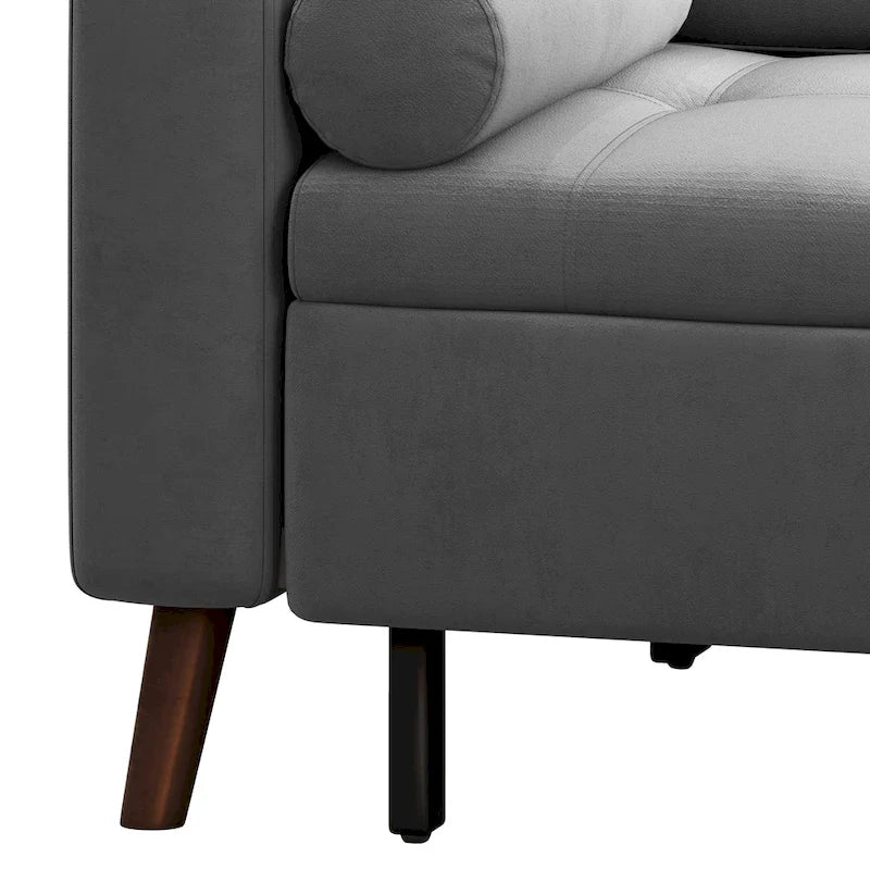 88 Reversible Pull out Sleeper Sectional Storage Sofa Bed