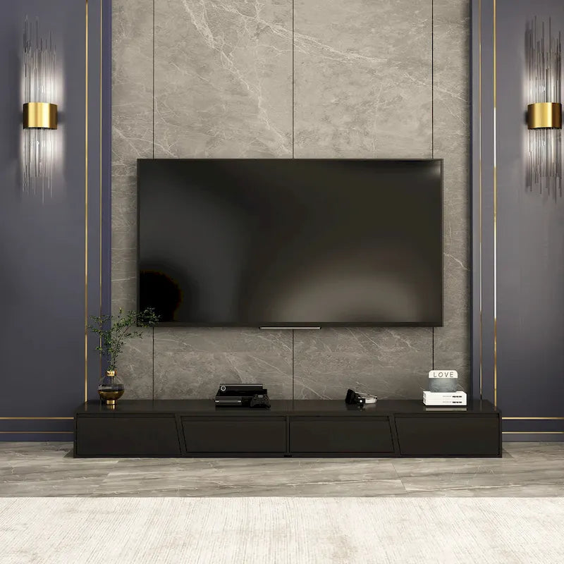 TV Stand Modern Extendable TV Stand in Stretch for TVs up to 120