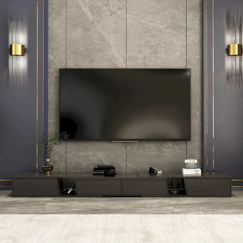 TV Stand Modern Extendable TV Stand in Stretch for TVs up to 120