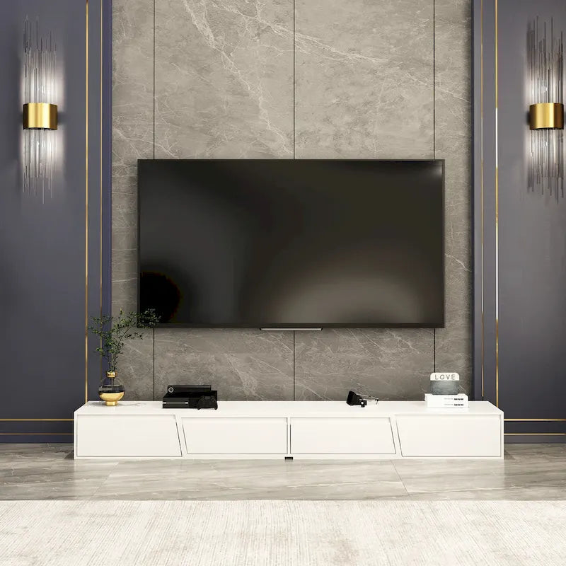 TV Stand Modern Extendable TV Stand in Stretch for TVs up to 120