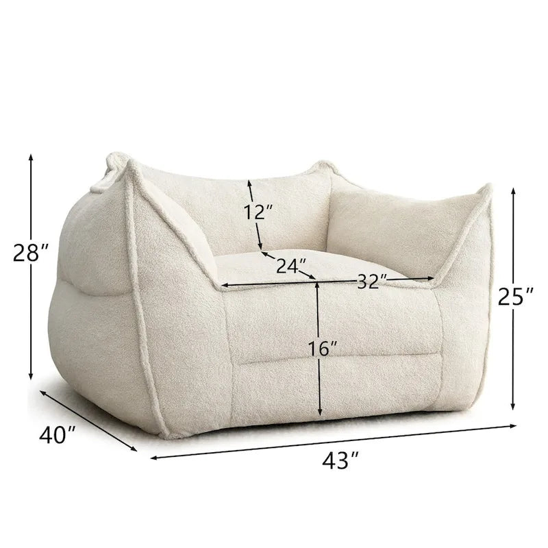 1 Seater Bean Bag Chairs for Living Room