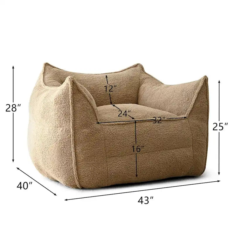 1 Seater Bean Bag Chairs for Living Room