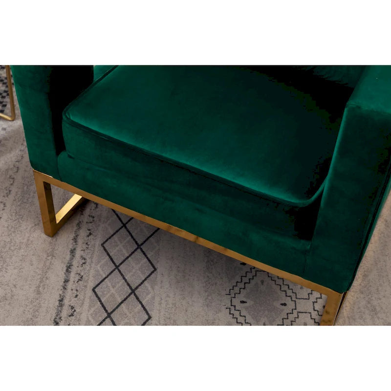 Roundhill Furniture Lenola Contemporary Upholstered Accent Armchair