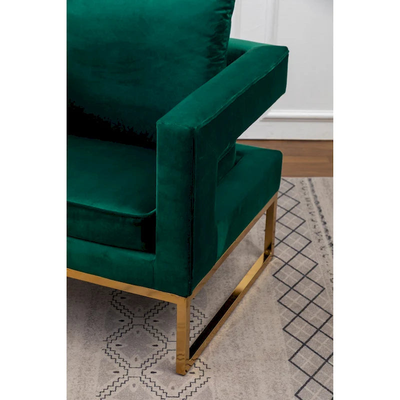 Roundhill Furniture Lenola Contemporary Upholstered Accent Armchair