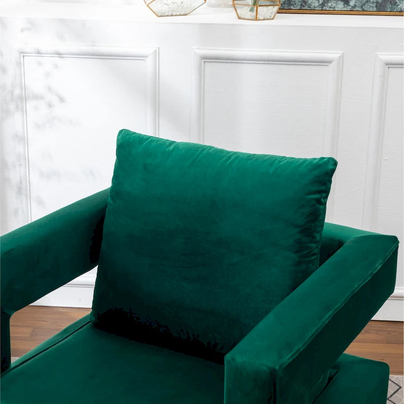 Roundhill Furniture Lenola Contemporary Upholstered Accent Armchair