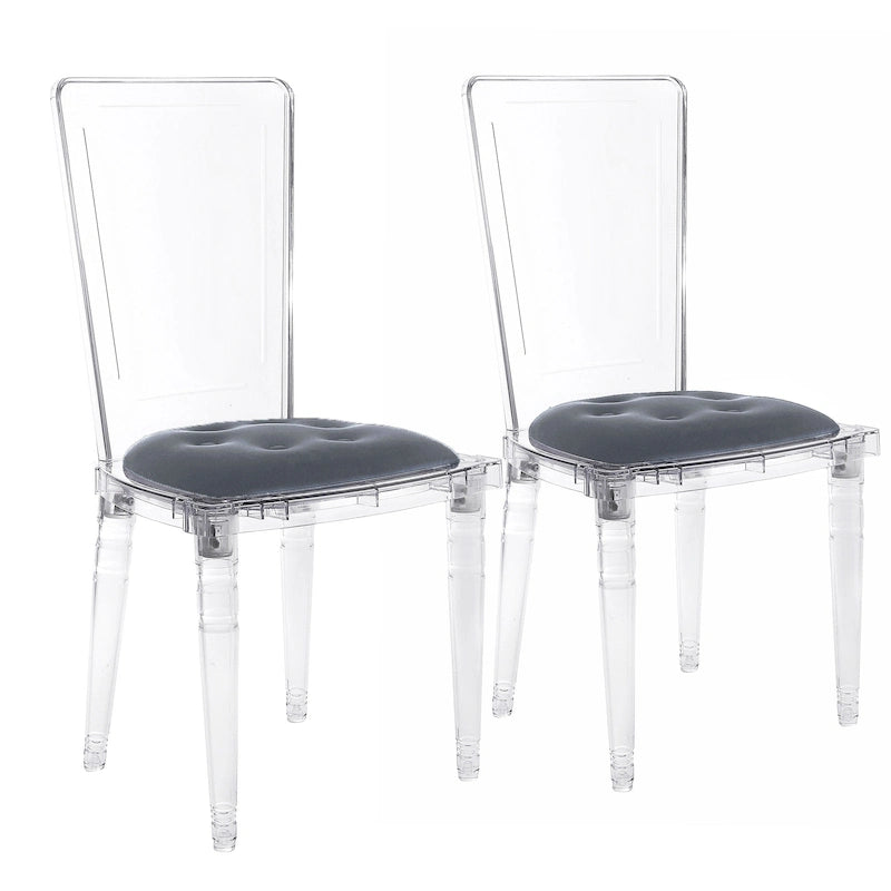 Hansel Transparent Acrylic Dining Chair (Set of 2)