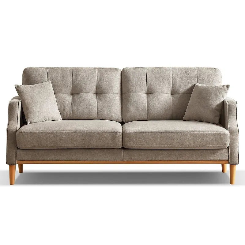 Modern 3-seat Fabric Sofa with USB Charge Port