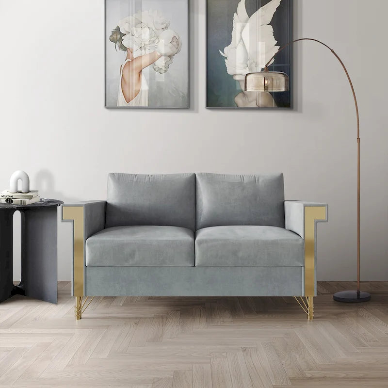 CraftPorch Luxurious Velvet Upholstered Loveseat
