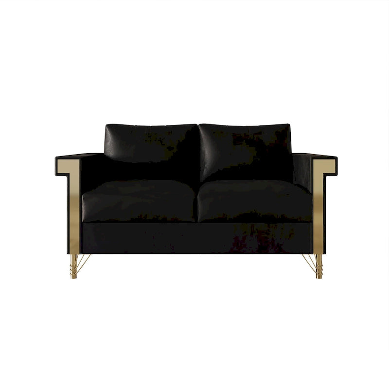 CraftPorch Luxurious Velvet Upholstered Loveseat