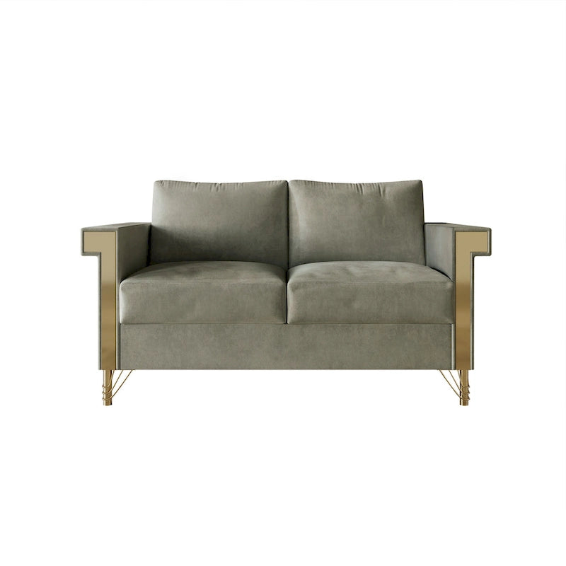 CraftPorch Luxurious Velvet Upholstered Loveseat