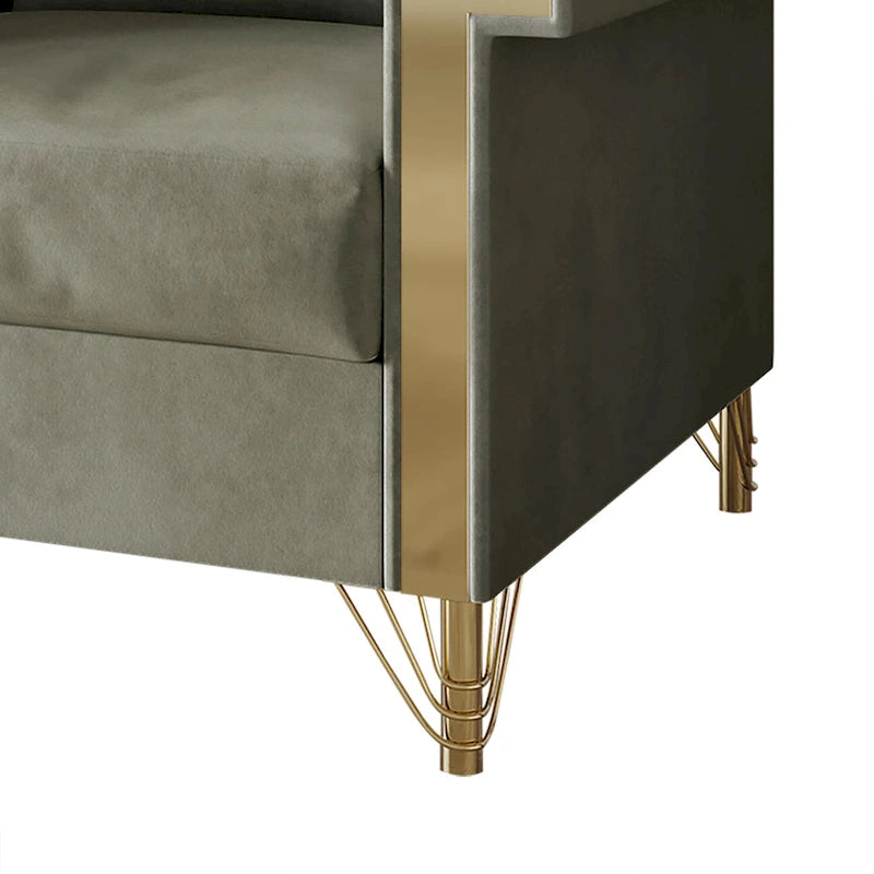 CraftPorch Luxurious Velvet Upholstered Loveseat