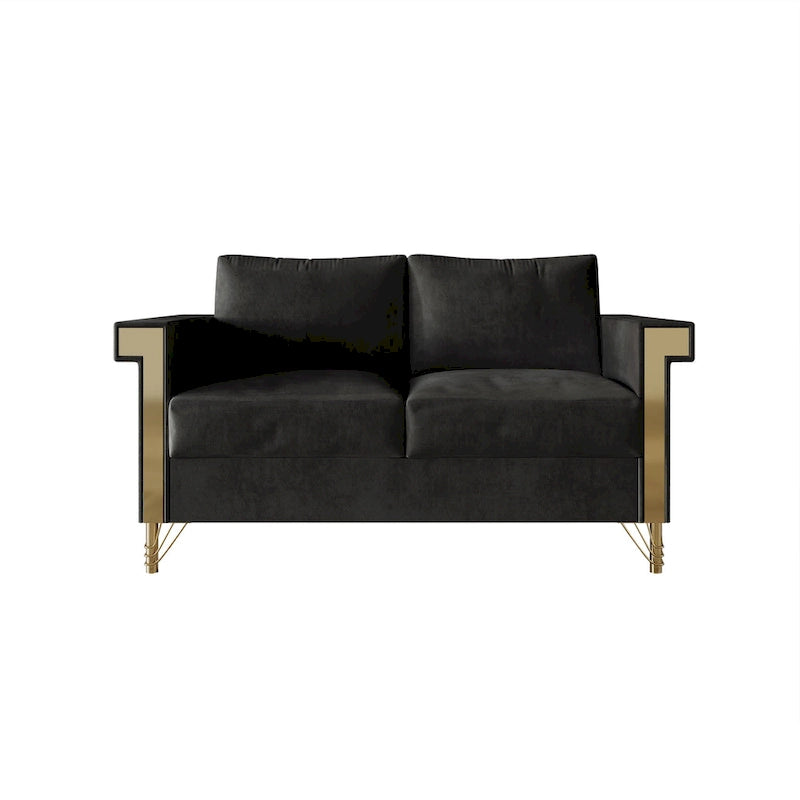 CraftPorch Luxurious Velvet Upholstered Loveseat