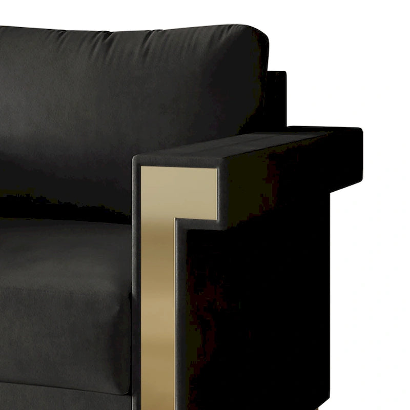 CraftPorch Luxurious Velvet Upholstered Loveseat