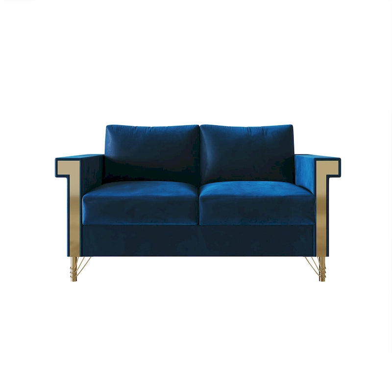 CraftPorch Luxurious Velvet Upholstered Loveseat