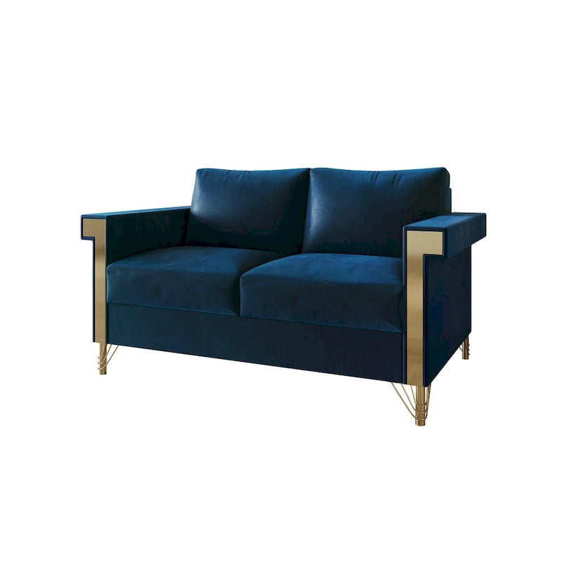 CraftPorch Luxurious Velvet Upholstered Loveseat