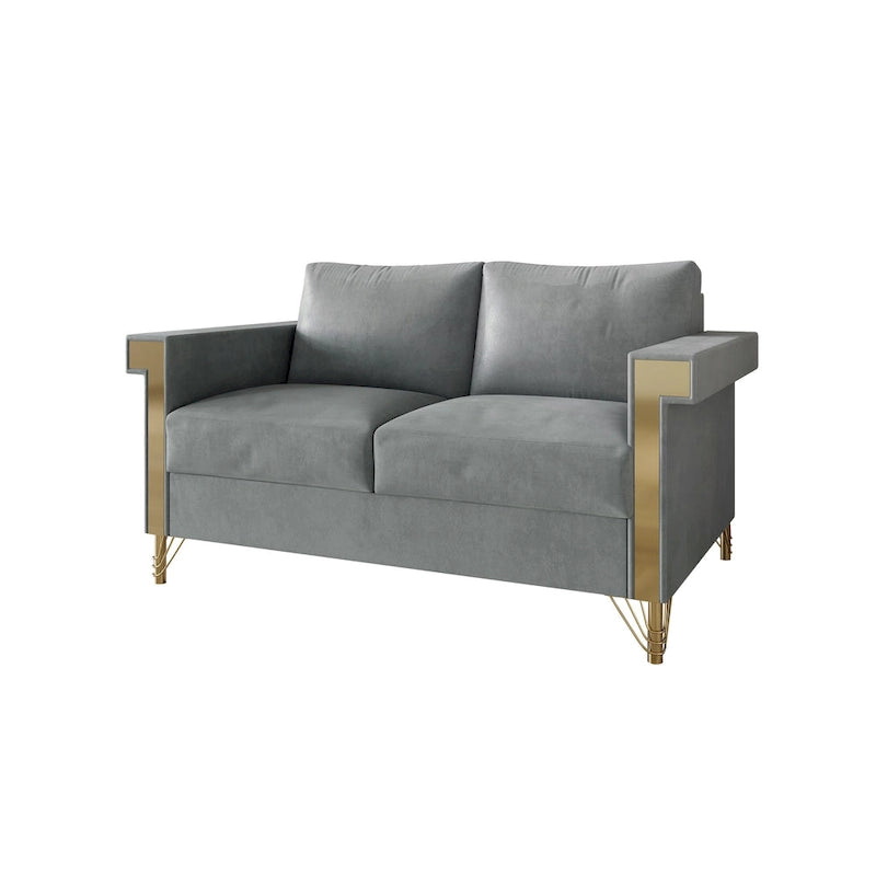 CraftPorch Luxurious Velvet Upholstered Loveseat