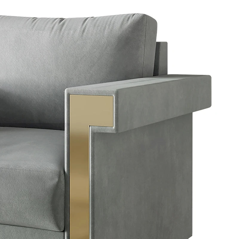 CraftPorch Luxurious Velvet Upholstered Loveseat