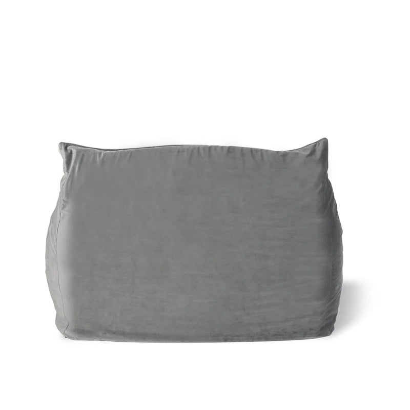 Loubar Velveteen Oversized Bean Bag Chair with Armrests by Christopher Knight Home