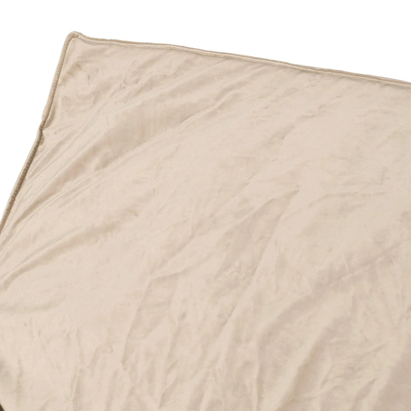 Loubar Velveteen Oversized Bean Bag Chair with Armrests by Christopher Knight Home