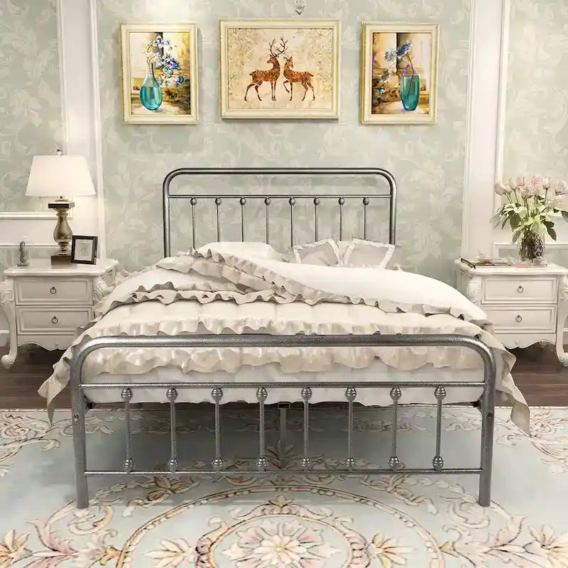 Victorian Vintage Style Metal Bed Frame