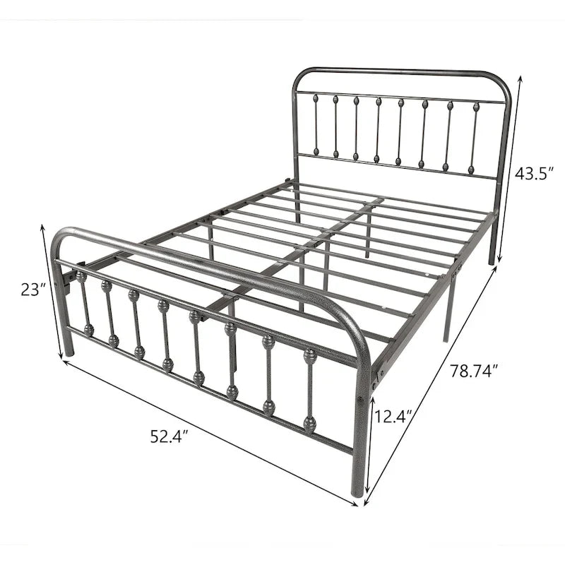 Victorian Vintage Style Metal Bed Frame