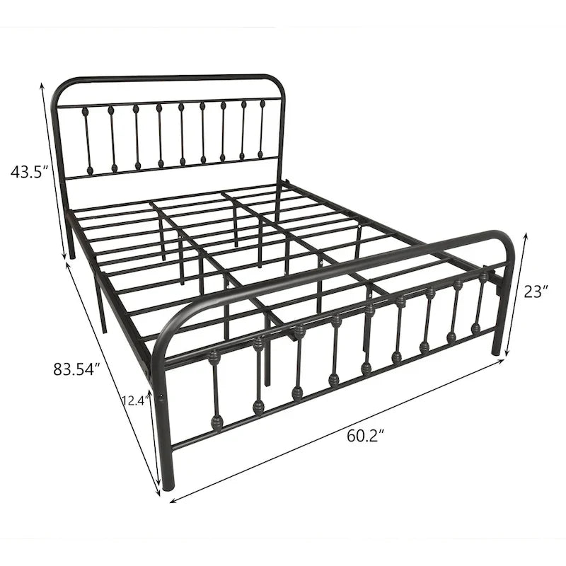 Victorian Vintage Style Metal Bed Frame