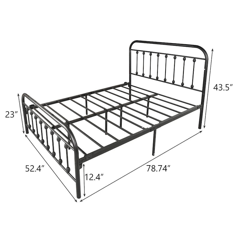 Victorian Vintage Style Metal Bed Frame