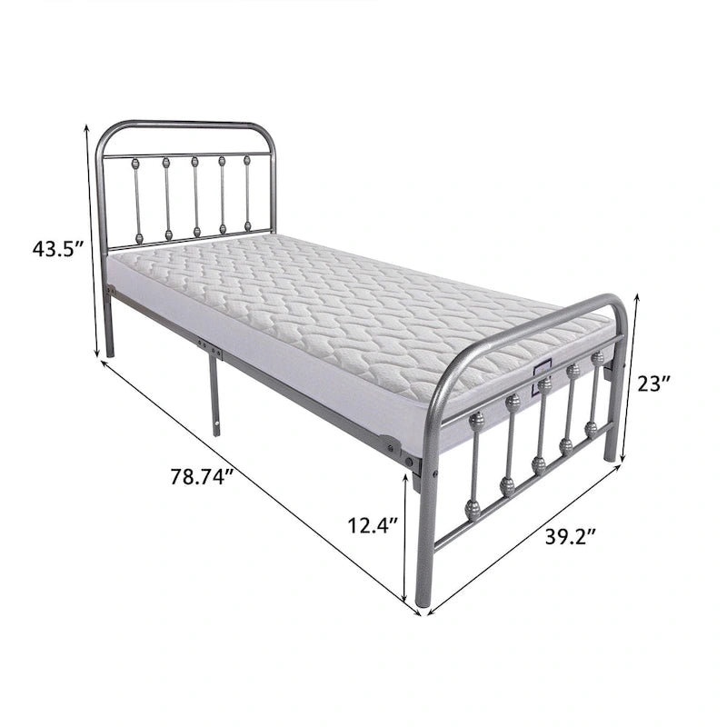 Victorian Vintage Style Metal Bed Frame