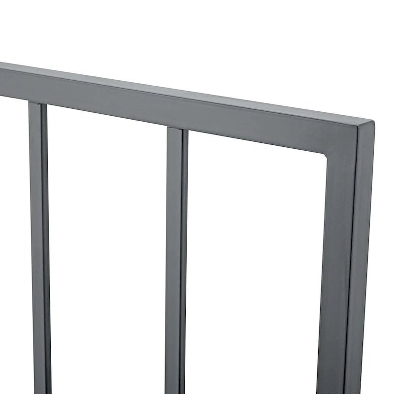 Kenvil Classic King Size Grey Metal Headboard