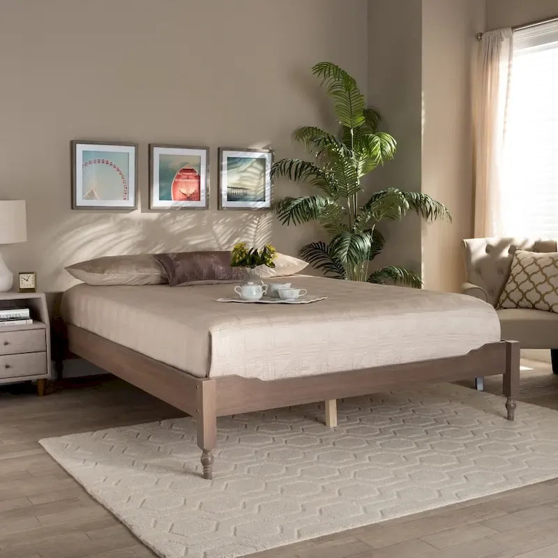 The Gray Barn Melanie Mount French Bohemian Wood Platform Bed Frame