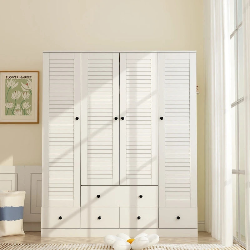 Bedroom Armoire Closet Armoire Wardrobe Closet Clothing Rod Drawer