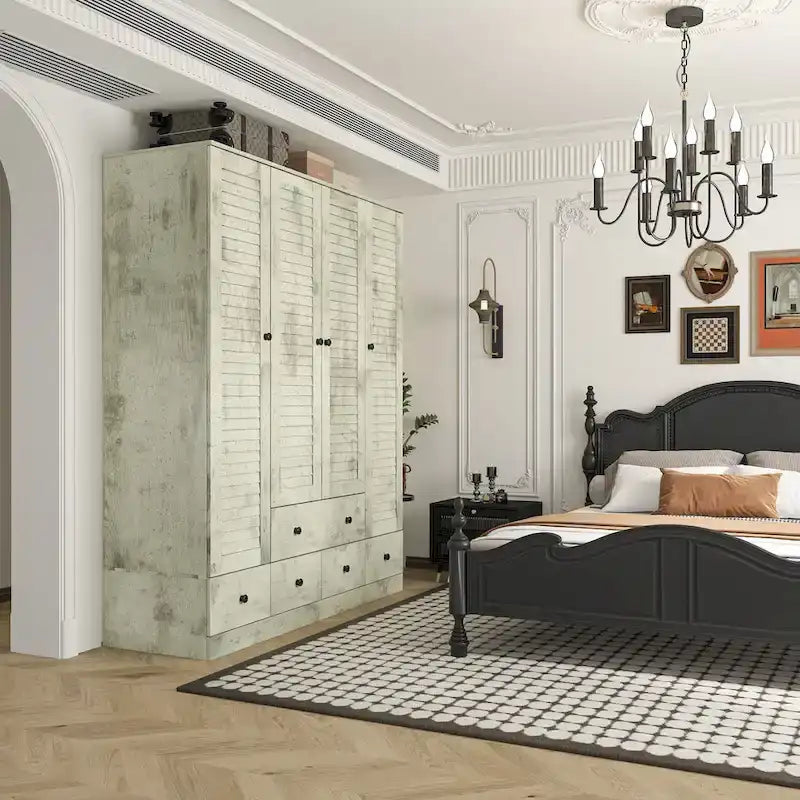 Bedroom Armoire Closet Armoire Wardrobe Closet Clothing Rod Drawer
