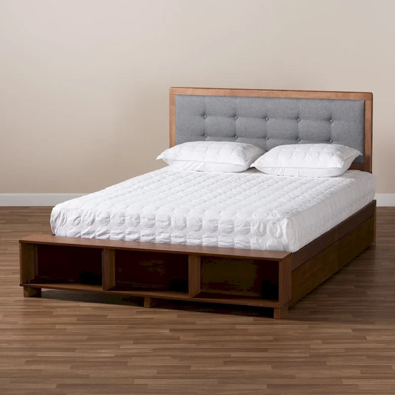 Cosma Modern Transitional Wood 4-Drawer Platform Storage Bed